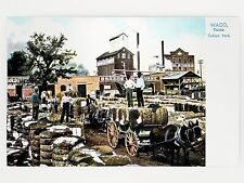 Cotton Yard, Waco, Texas 1905 Postcard - METALLIC LUSTER Enhanced GleeBeeCo picture