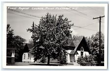 c1940's First Baptist Church Point Pleasant New Jersey NJ RPPC Photo Postcard picture