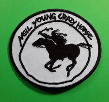 NEIL YOUNG CRAZY HORSE IRON OR SEW ON QUALITY EMBROIDERED PATCH UK SELLER picture
