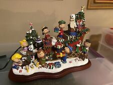 Danbury Mint PEANUTS GANG Snoopy CHRISTMAS SLEIGH w/ Box Works picture