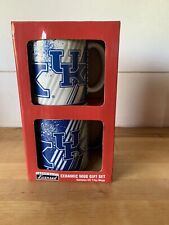 University of Kentucky UK Mugs Set Of Two Boelter Brands Collegiate NEW WITH BOX picture
