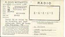 QSL  1938 Elko Nevada   radio card picture