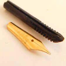 Vintage SOENNECKEN NIB Fine Flexible Gold 14K with Ink Feed Part for Fountain Pe picture