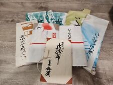 8 Vintage Japanese Tablecloth Noren Headband Fabric Lot picture