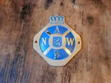 Vintage Metal Paint ANWB Royal Dutch Touring Club Car Badge Auto Emblem picture