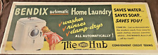 Antique/Vintage *Trolley/Bus* Advertisement 'Bendix Automatic Washing Machine picture