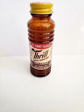 Vtg 1954 Thrill Sample Bottle Furniture Wax Beacon Co Boston Mass Brown picture