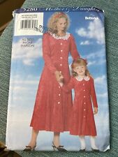 Adult Dress, Child Dress Pattern, Butterick 5280, UNCUT vintage, c1997 picture