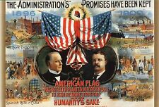 President McKinley & Theodore Roosevelt Republican Campaign US Election Postcard picture