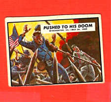 1962 TOPPS CIVIL WAR NEWS   #19   PUSHED TO DOOM   EX picture