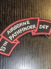 1960s 70s US Army 13th Infantry Airborne Pathfinder Scroll Patch L@@K picture