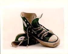 LD306 1994 Orig Color Photo GREEN CONVERSE ALL-STAR ATHLETIC SHOES CHUCK TAYLOR picture