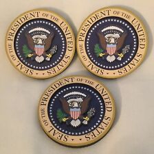 6 WHITE HOUSE MAGNET WOOD SEAL of PRESIDENT EAGLE DAR DEMOCRAT REPUBLICAN Gift picture
