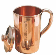 Handmade Copper Water Pitcher Jug Water Drinking Tumbler Health Benefits 1500ML picture