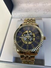 Disney 100th Anniversary Gold Bracelet Watch Mickey Mouse Steamboat Willie (New) picture