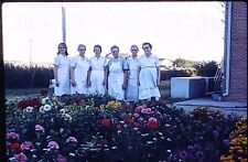c.1960s Lunch Lady Flower Garden Squad Vtg 35mm Photo Slide picture