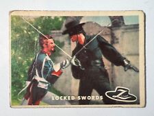 1958 Topps #31 Zorro Locked Swords picture