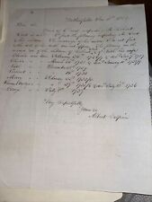 1852 Letter to Hartford CT Genealogist: Richard & Ruth Lord Family Wethersfield picture