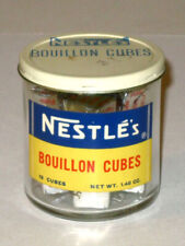Vintage 1950s Nestlé's BOUILLON CUBES Jar with Contents NESTLÉ White Plains NY picture