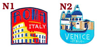 Rome Venice Italian Beautiful Historic Cities Embroidered Iron on Sew On Patch picture