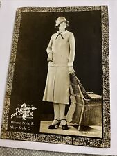 Vintage Deco Era Fashion Photo Advertisement LH Pierce Textile Blouse & Skirt picture