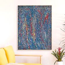Sale Abstract Caribbean Red 24H X 18W Framed Canvas Giclee Winford $395 Now $199 picture