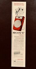 1959 Sony Transistor Radio Advertisement TR 610 Christmas Santa Art Vtg Print AD picture