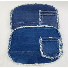 Rustler Denim Placemats 2 Blue Jean Vintage Retro Americana Patriotic Pocket Thi picture