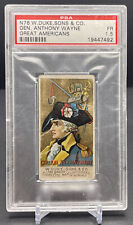 1888 N76 W. DUKE, SONS & CO General Anthony Wayne Tobacco Card PSA 1.5 Fair picture