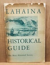 Vintage Hawaii Lahaina Historical Guide - The  Maui Historical Society With Map picture