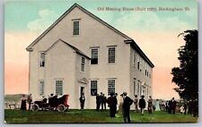 Rockingham Vermont Old Meeting House Historic Landmark DB UNP Postcard picture