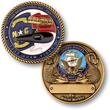 USS North Carolina SSN 777 Navy Challenge Coin picture