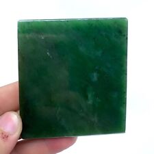 189g Best Quality Green Polished Nephrite Jade Tile, Nephrite Jade Tile, Jade picture