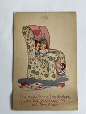 Valentine~MEP~Margaret Evans Price~boy~girl~art deco upholstered arm chair~1405F picture