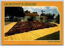Postcard Dorothy's House Liberal Kansas Wizard of Oz Yellow Brick Road picture