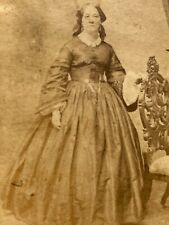 Pottsville Pennsylvania CDV Photo Mrs. Waters Woman ID'd Antique 1860's D5 picture