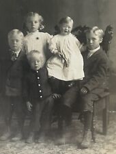 Sibling Portrait, Rushford, Fillmore, MN Antique Real Photo Postcard RPPC picture