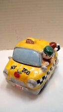 New York City NY Yellow Checkered Taxi Cab Cabby Salt & Pepper Shaker Set EUC picture
