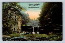 Youngstown OH-Ohio, Old Mill & Falls, Mill Creek Park, Antique Vintage Postcard picture