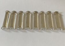 QTY 8 VINTAGE CRYSTAL GLASS KNIFE RESTS AND/OR UTENSIL RESTS WITH GOLD TRIM RARE picture