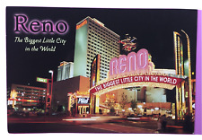 Reno Nevada Postcard Biggest Little City in the World picture