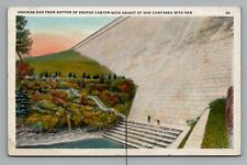 Postcard Ashokan Dam Esopus Canyon Ulster County New York White Border 1915-1930 picture
