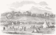LONDON. The Highgate Model Yacht Club 1854 old antique vintage print picture picture