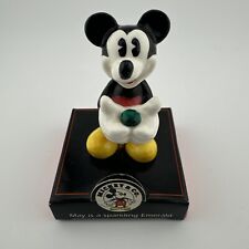 VTG Disney May is a Sparkling Emerald Mickey Mouse Birthstone figurine New picture