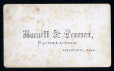 1870s CDV  Olney, Illinois - Burnett & Pearson Photographers picture