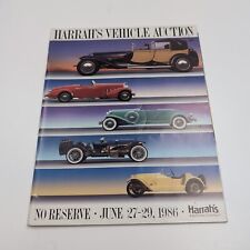 1986 Harrah's Vehicle Auction Catalog + 1931 Bugatti Royale Poster picture