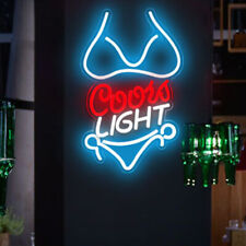 USB Power Bikini Crs Neon Sign For Man Cave Beer Bar Pub Office Wall Decor picture