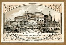 RARE late 1800s trade card - Horticultural Hall Intl Expo Philadelphia PA picture