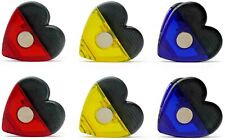 Heart Shape Plastic Clips with Magnetic for Refrigerator Magnets Set of 6 picture