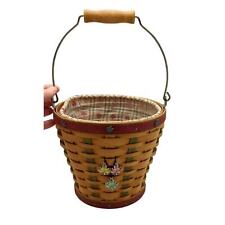 Longaberger 2003 Heritage Days Basket Bucket Pale Fall Leaves picture